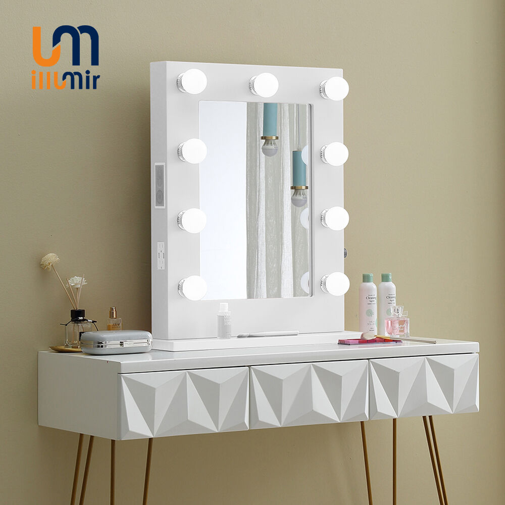 Hollywood LED Mirror 1008-02FW, Aluminum, 50x66cm, Dimmable, 3000K-6000K