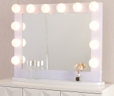 Hollywood LED Mirror 1008-04FA - Aluminum/wood - Dimmable - 3000K-6000K