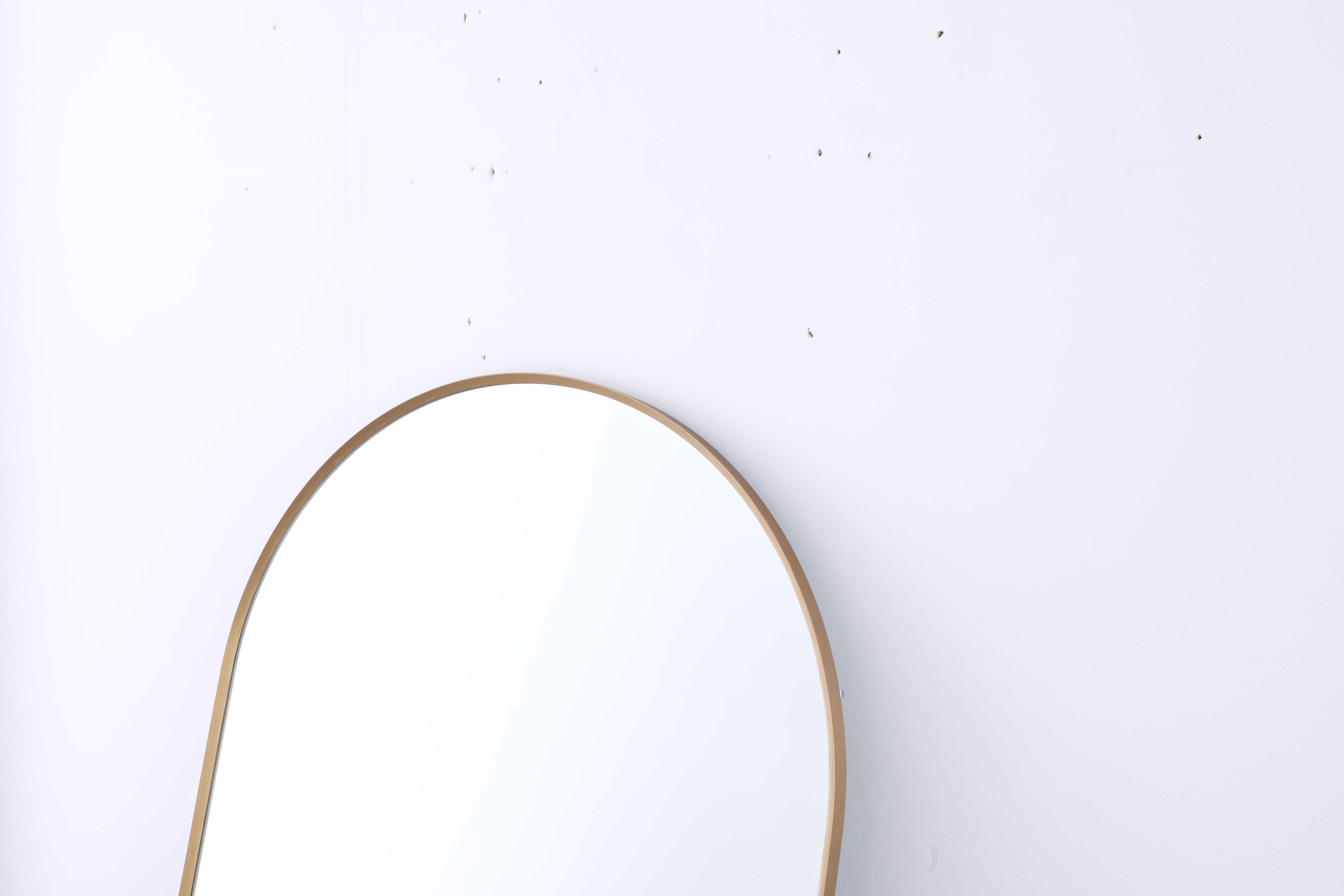 Eco-Friendly Aluminum Full-Length Mirror 2004FA-01GD - Dimmable LED - 3000K-6000K