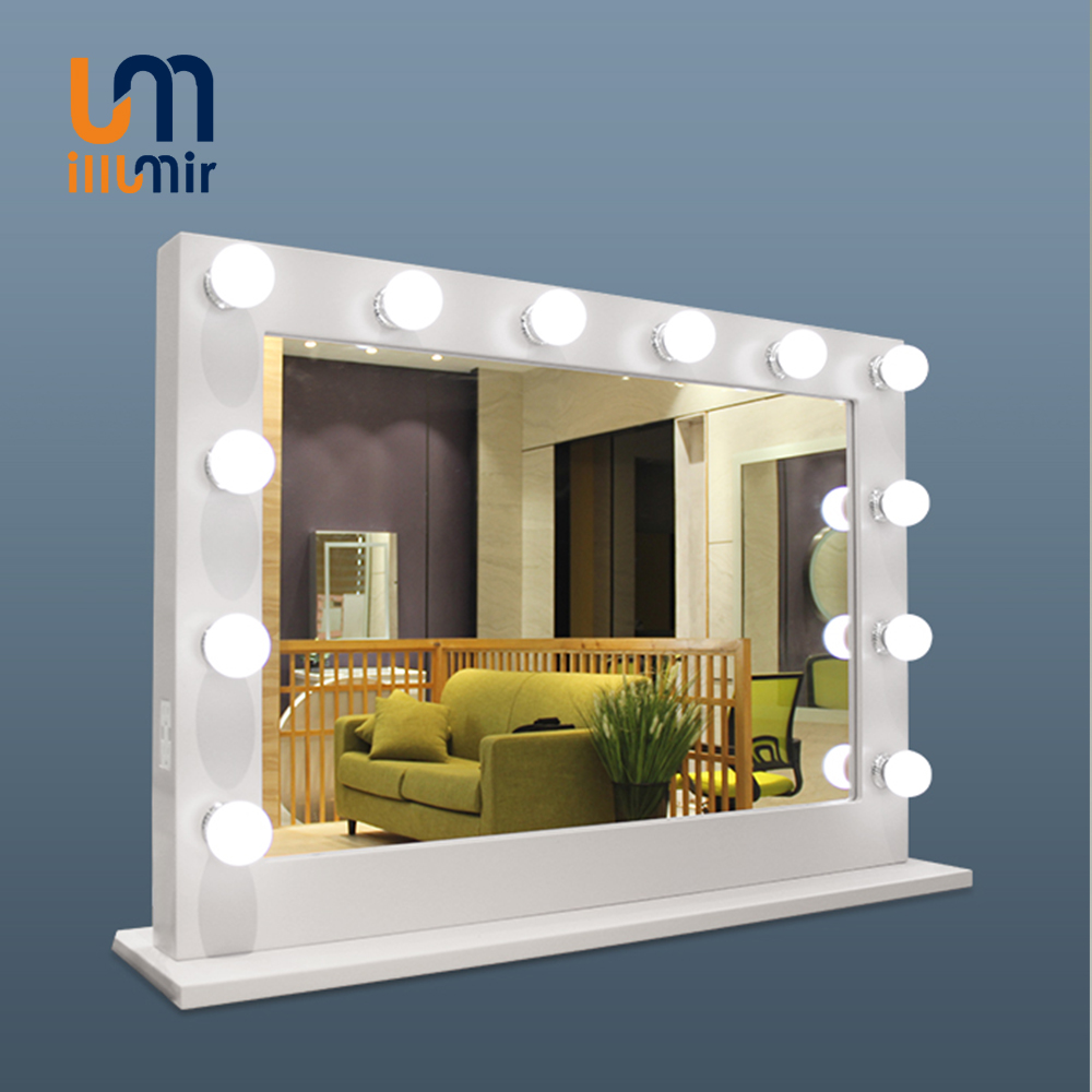 Hollywood LED Mirror 1008-02FW, Aluminum, 50x66cm, Dimmable, 3000K-6000K