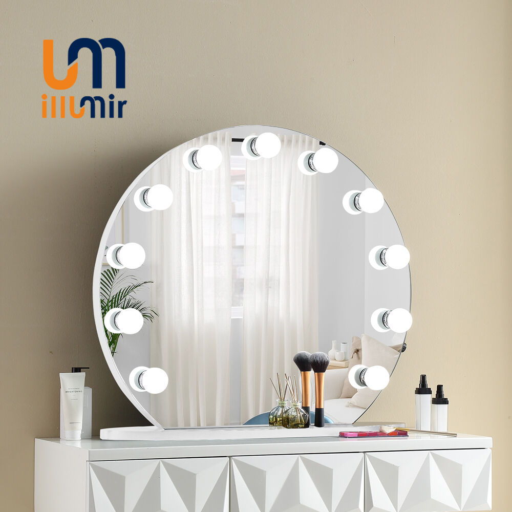 Hollywood Mirror 1004-01 - 50-80cm, Aluminum/Wood, Dimmable, 3000K-6000K