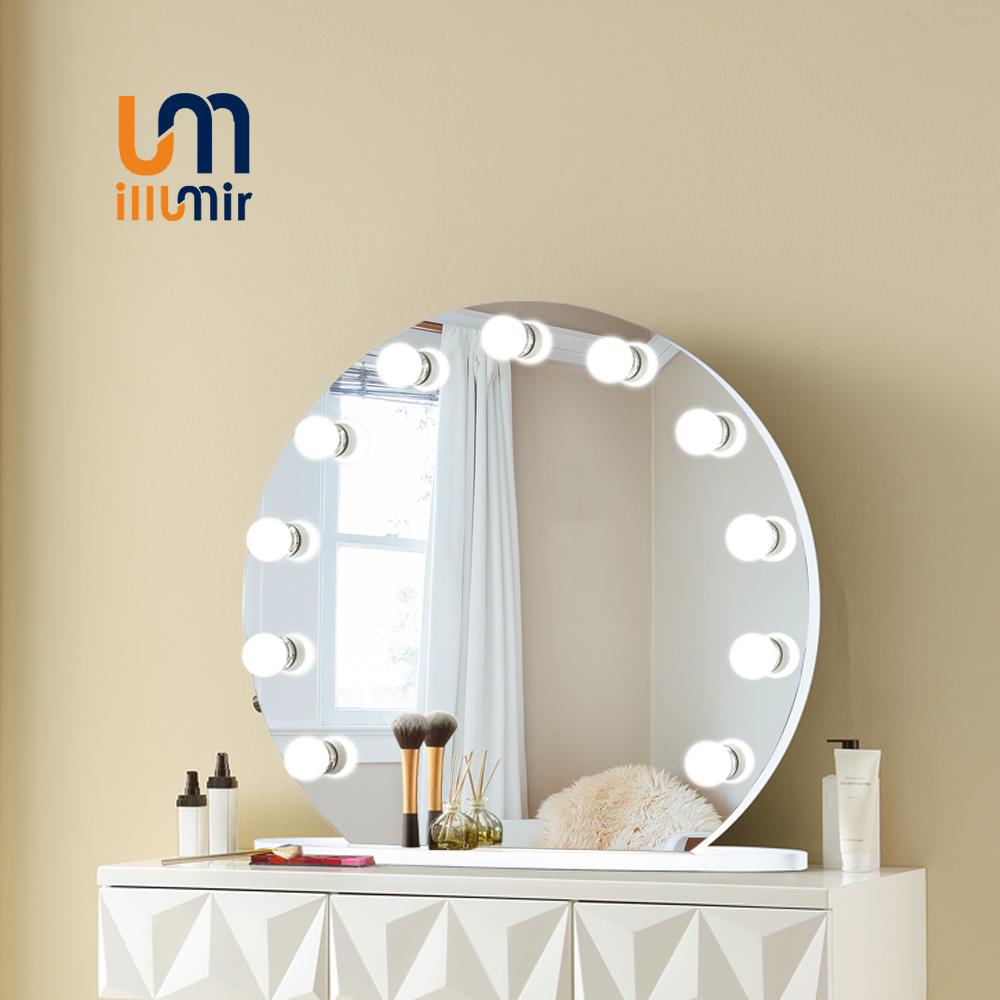 Hollywood Mirror 1004-01 - 50-80cm, Aluminum/Wood, Dimmable, 3000K-6000K