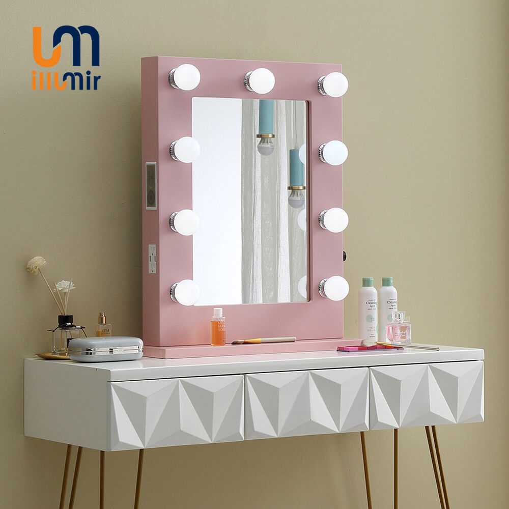 Hollywood LED Mirror 1008-02FW, Aluminum, 50x66cm, Dimmable, 3000K-6000K