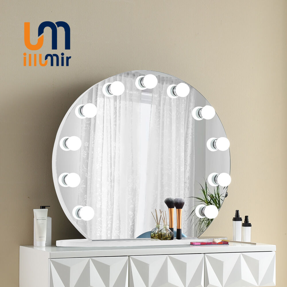 Hollywood Mirror 1004-01 - 50-80cm, Aluminum/Wood, Dimmable, 3000K-6000K